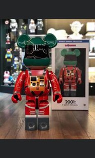 Bearbrick 1000% - SPACE SUIT GREEN HELMET & ORANGE SUIT Ver.