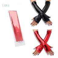 LIDU1 Metallic Gloves Party Supply for Opera Stage Shows Nightclub Christmas