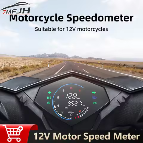 Digtital Motorcycle Speedometer LCD Instrument RPM Tachometer Odometer Turn Signal For Yamaha Mio125