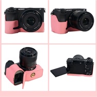 Sony A6700 half Case Body Wrist Strap PU Leather Camera Case Bag For Sony ILCE-6700 A6700