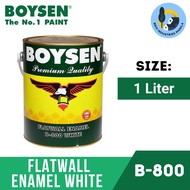 Boysen Flat Wall Enamel White B-800 1 Liter for Wood and Metal Primer Paint