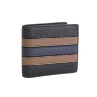 [Coach] Wallet Men's Bifold Wallet Card Case Signature 30073008 (BLACK SADDLE/MIDNIGHT/Black)