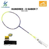 New Hundred HNDRD X SABER 7 Navy Lime Badminton Racket