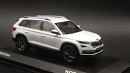 [經典車坊] 1:43 Skoda Kodiaq 白色 1/43 斯柯達 棕熊 前期型 7人座 SUV 絕版 模型車