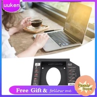 Uukendh Fydun HDD Bay General 12.7mm 2.5in to 2nd SSD Hard Drive Tray Cover for Laptop CD DVD ROM  P