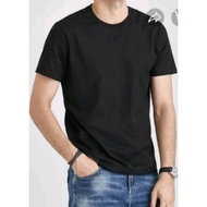 plain T-shirt - 100% Cotton T-Shirt White &amp; Black. T.shirt Kosong putih &amp; Hitam