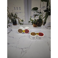 AB Bleaching + SM Whitening Set – Japanese Girl Hologram Face Whitening Cream Holo M Silver per set