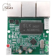 Fast Switch Mini 3 Port Ethernet Switch 10 / 100mbps Network Switch Hub Pcb Module Board for System 