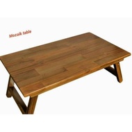 Meja Lipat Laptop Kayu/Meja Belajar/Meja Lipat Kayu Jati/ Mozaik Table