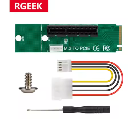 NGFF M2 M.2 to PCI-E 4x 1x Slot Riser Card Adapter Male To Female PCIE Multiplier For BTC Miner Mini