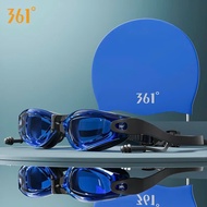 Anti-fog swimming goggles + beautiful brand 361 silicone cap.