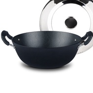 HY-# ALJ6Offline Slightly Flaw Double-Ear Cast Iron Pot Deepening Wok Old-Fashioned a Cast Iron Pan Uncoated Large Stew
