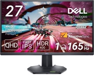Dell G2724D 27 Inch QHD (2560x1440) Gaming Monitor, 165Hz, Fast IPS, 1ms, AMD FreeSync Premium, NVIDIA G-SYNC Compatible, 99% sRGB, HDR 400, 2x DisplayPort, HDMI, 3 Year Warranty , Black