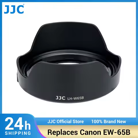 JJC EW-65B Reversible Camera Lens Hood ABS Compatible with Canon EF 24mm/28mm F2.8 IS USM & RF 24mm