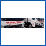 ◶ ∥  LTFRB Perishable Goods Sticker Cutout Decal