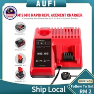 Milwaukee M12-18C Li-ion Battery Charger for Milwaukee M12 /M14/M18 Rapid Fast Charger Rechargeable Lithium Battery