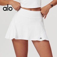 alo yoga Short Skirt  Yoga Skirt for Women, High-Waisted, Tight-Fitting, Feather Skirt, Anti-Exposur