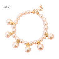 [EY] Pet Collar Adjustable Locks High-quality Pet Collar Adjustable Faux Pearl Dog Necklace for Wedd