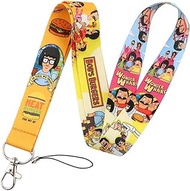 Bob's Burgers Belcher Family Cartoon Comedy TV Show 17.7" Neck Lanyard Keychain Holder ID Badge Mobi