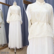 YESAYA Gamis Wanita Brokat Premium Dress Muslimah Elegan Modern Kondangan Kekinian 26807