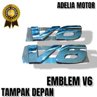 V6 Lettering emblem v6 Writing v6 Letter v6 emblem v6