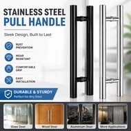 Stainless Steel Door Handle Tombol Pintu Bilik Tombol Pintu Rumah Matte Black Silver Hairline