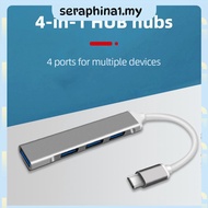 [seraphina1.my] HUB Converter with 1 USB3.0 and 3 USB2.0 Ports 4 IN1 Docking Station for Windows