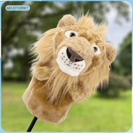 [mojotorw7] Plush Lion Golf Wood Headcover Universal Golf Wood Head Cover Cute Scratch Resistant Pro