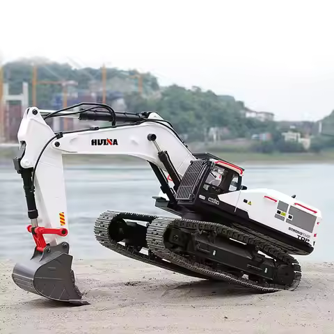 Huina 1594 Full Metal Remote Control 1592 Excavator 1/14 Electric Heavy Duty 22 Channels Rc Excavato