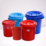 Plastic Pail with Cover Tong Plastik Water Tub Tong Air Tong Mandi Besar Tong Sampah Baldi Air Bekas