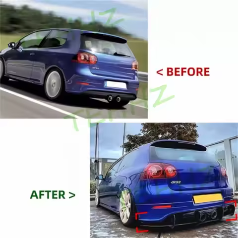 Difusor Trasero Golf V R32 Golf5 R32 Diffuser R 32 Diffusore Golf 5 Diffuseur Mk5 Gti Spoiler Aleron