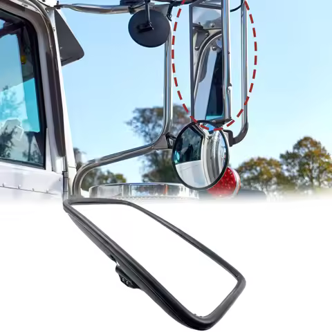 1PC Universal Car Truck Front Wheel Mirror Side Mirror Rearview Mirror for Bus 37x19 cm