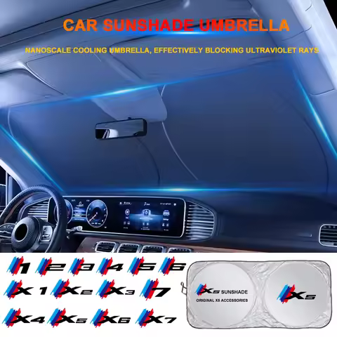 Car Sunshade Front Window Parasol for BMW 1 2 3 4 5 6 Series X1 X2 X3 X4 X5 X6 X7 G05 G06 G02 G26 G4