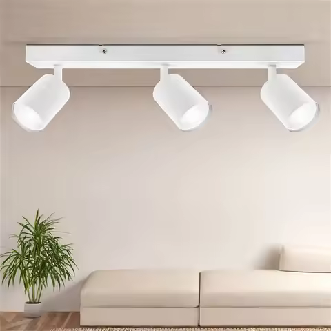 3 Bulbs GU10 Ceiling Lamp, Spotlight, Dedicated for Living Room, Bedroom and Kitchen, Without GU10