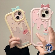 SS121 CASE SOFTCASE DESIGN ICE CREAM CAKE STRAWBERRY VIVO V27E S16E V27 S16 PRO Y12 Y11 Y15 Y17 Y15S