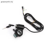 gracerymh 12V/24V/36V/48V/60V/72V Throttle Ebike With Battery Power Display Thumb Grips .