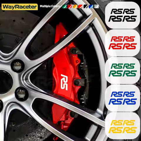 4 Pcs Car Brake Caliper Sticker Hi Temp Waterproof Reflective Decal For Ford RS Focus MK2 MK3 Fiesta