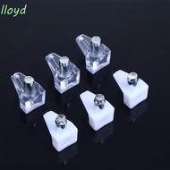 LLOYD Shelf Studs Pegs Transparent 5mm Shelves Support Fixed Cabinet Cupboard With Metal Pin Shelf Holder