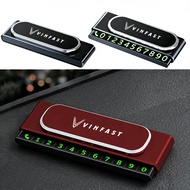 Vinfast Car Temporary Parking Card Phone Number Card Plate Car Sticker Car Park Stop Card Accessorie