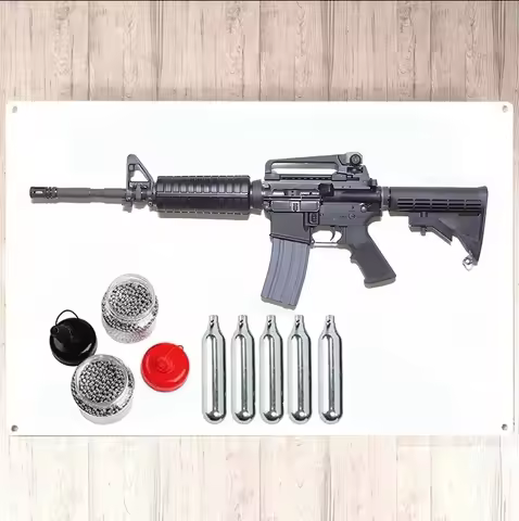 M4 Carbine - Full-Auto Blowback .177 Co2 BB Air Rifle Wall Decor- 310 Fps Fashion Accessories Pendan