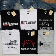S-5XL Ready stock GREY'S ANATOMY SHIRTS Men's Women's Unisex Shirt T-shirt tshirt woman