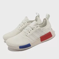 adidas 休閒鞋 NMD R1 女鞋 奶油白 藍紅 經典 緩震 支撐 襪套式 HQ4451