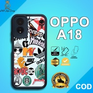 PJC Case Oppo A18 Latest [GRAFITI 08] Casing Oppo A18 Hardcase Softcase Premium Glossy