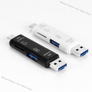 Beauty Fashion men ladies shop 5 in 1 USB 2.0 Type C / USB / Micro USB SD TF Memory Card Reader OTG 