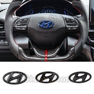 Car Steering Wheel Emblem Sticker for Hyundai IX35 Accent I10 Kona I20 Elantra Sonata Tucson I30 Mul