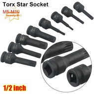 PUREHAIRBEAUTY 1Pcs Electric Drill Socket Adapter, 78mm Length Cr-Mo Steel 12 Point Torx Socket,  Lo