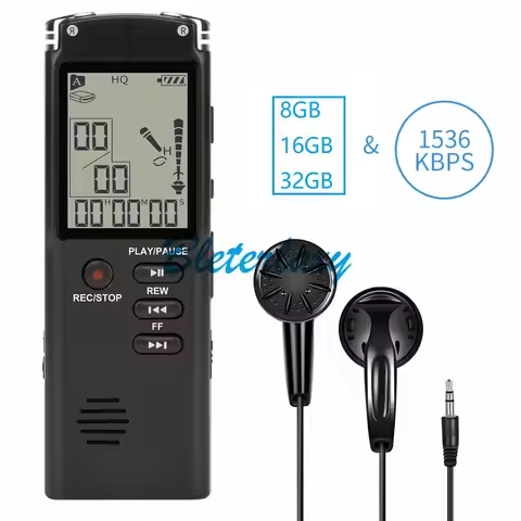 Digital Voice Recorder Mini Spy USB Professional Dictaphone Audio Recording With WAV,MP3 Player Grab