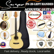 ☆LEFT HANDED☆ SMIGER ACOUSTIC LEFT HAND GUITAR FN-20-L + FREE BAG + FREE PICK+ FREE CAPO + FREE PICK HOLDER