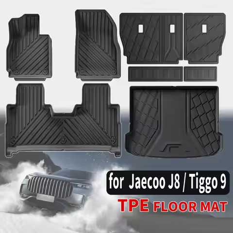 for Jaecoo J8 Chery Tiggo 9 Custom TPE Floor Mats Full Set Eco-Friendly Waterproof All-Weather Floor