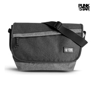 PUNKSTAR Messenger Bag Water Resistant Unisex Shoulder Bag Large Capacity Fit 13 Inch Laptop for Men